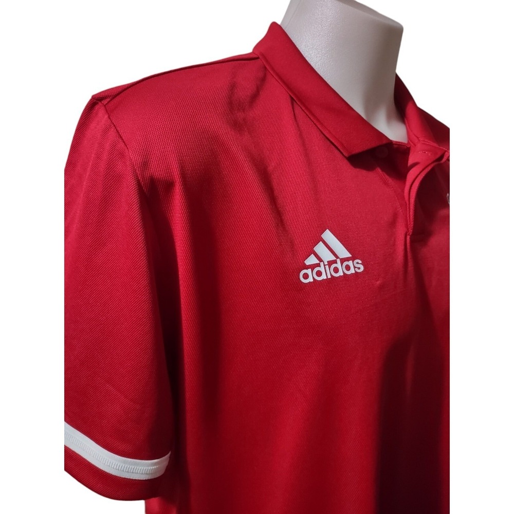 Adidas FAU Polo Mens Size 2XL Flint Area United Soccer Club Embroidered Logo Red - Picture 4 of 16